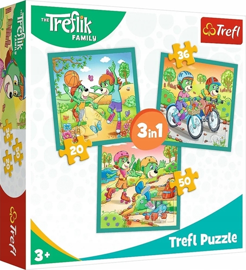 Picture of Trefl Puzzle 3w1 Poznaj Trefliki - cznie 106 elementów (34872)