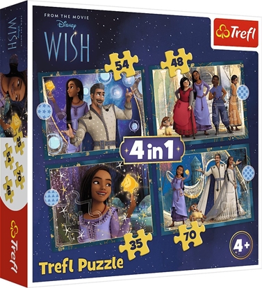 Attēls no Trefl Puzzle 4w1 Wish Marzenia si speniaj - cznie 207 elementów