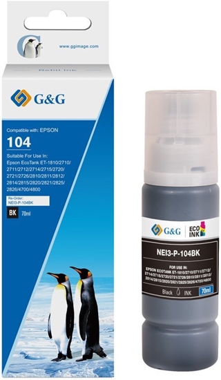 Picture of Tusz G&G EcoTank* Tusze kompatybilne z Epson 104/ C13T00P140