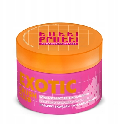 Attēls no TUTTI FRUTTI #DragonfruitVibe Wygadzajcy peeling cukrowy Smoczy owoc + Skwalan + Kolagen 250 g
