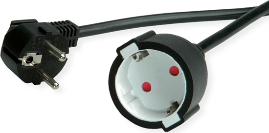 Изображение Value Extension Cable with 3P. German connectors, AC 230V, black, 5 m