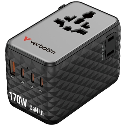 Attēls no Verbatim Charge'n'Travel Adapter 170W black