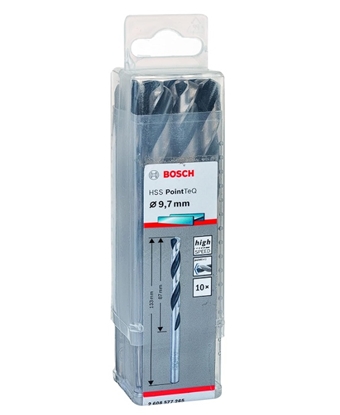 Picture of WIERT. HSS POINTTEQ  9.7MM 10PC