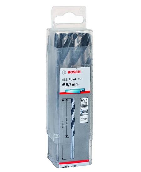 Picture of Wierto Bosch WIERT. HSS POINTTEQ  9.7MM 10PC