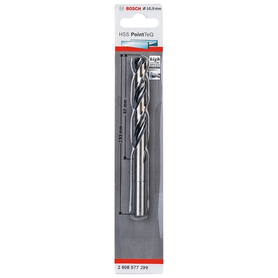 Изображение Wierto Bosch WIERT. HSS POINTTEQ 10.5(zred. uch.) 1PC