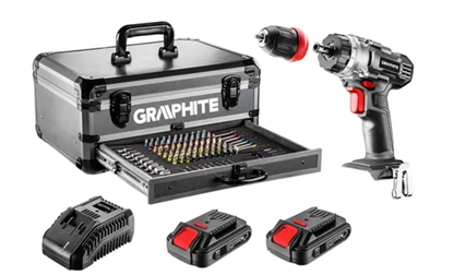 Attēls no Wiertarko-wkrtarka Graphite 58G022-PS15 18 V 2 x akumulator 2 Ah
