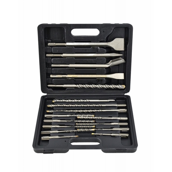 Изображение Wierto AWTools AWTOOLS ZESTAW DUT I WIERTE SDS+ 17 elem. AW42917