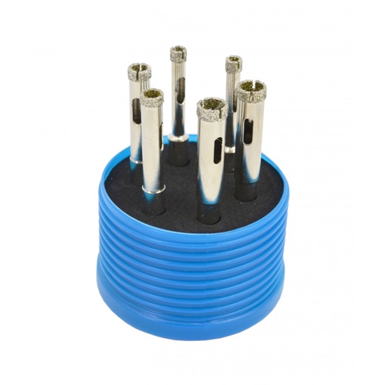 Изображение Wierto AWTools AWTOOLS ZESTAW KORON DO GRESU kpl.6szt. (2x6mm, 8, 10mm) DO PRACY NA SUCHO/MOKRO
