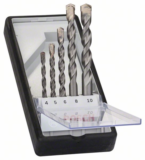Picture of Betona urbju komplekts Bosch Silver Percussion; 4-10 mm; 5 gab.