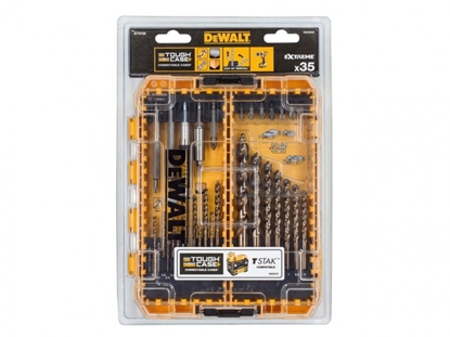 Attēls no Wierto Dewalt Dewalt bit and metal drill set 35 pcs. - DT70756-QZ