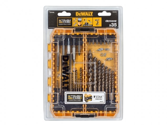 Picture of Wierto Dewalt Dewalt bit and metal drill set 35 pcs. - DT70756-QZ