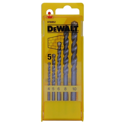 Attēls no Wierto Dewalt do betonu walcowe 4 5 6 10 8mm zestaw (DT6952-QZ)