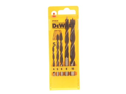 Attēls no Wierto Dewalt do drewna krte walcowe 4 5 6 10 8mm zestaw (DT4535-QZ)