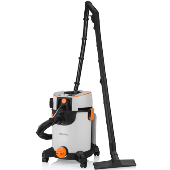 Picture of ZEEGMA ZE-ZONDER WASH GREY Industrial vacuum cleaner with dry and wet function 1400W