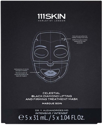 Attēls no 111SKIN_Black Diamond Lifting and Firming Treatment Mask maska do twarzy 5x31ml