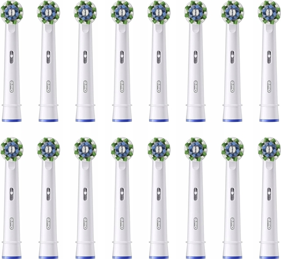 Picture of 16x kocówka Oral-B Pro Cross Action do szczoteczki elektrycznej biae 100%