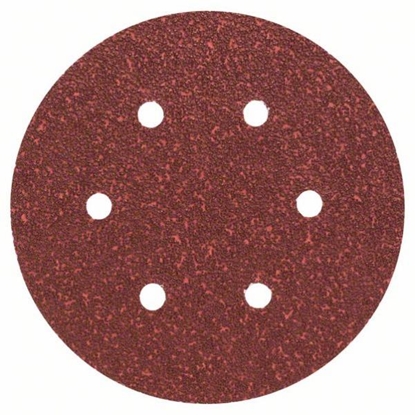 Attēls no 5-piece sandpaper set for eccentric sander G60 Bosch 2609256A30