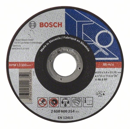 Picture of Abrazīvais griešanas disks Bosch A46 S BF; 115x1,6 mm