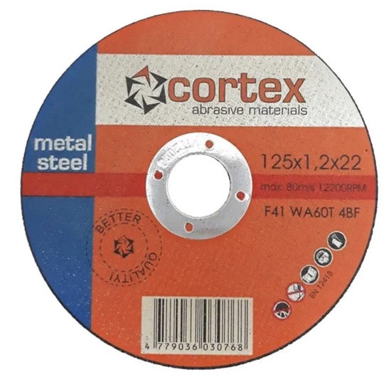 Picture of Abrazīvais griešanas disks Cortex 14096; 125x1,2x22 mm