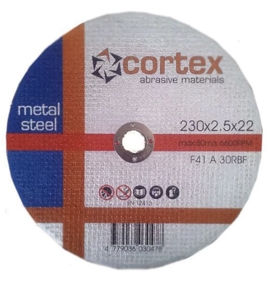 Picture of Abrazīvais griešanas disks Cortex 18209; 230x2,5x22 mm