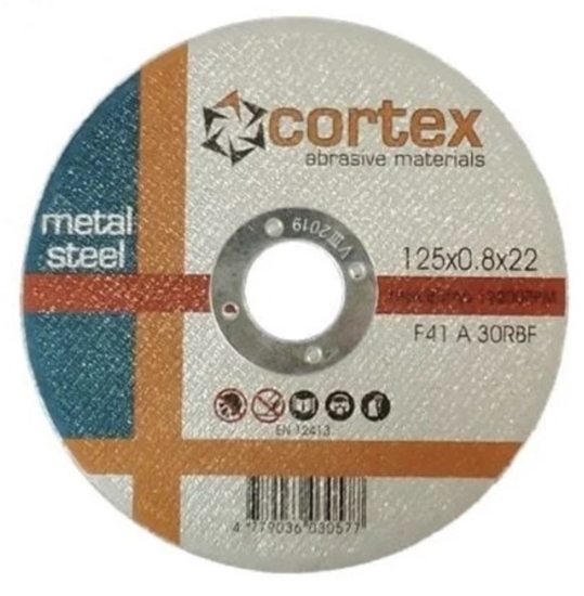 Picture of Abrazīvais griešanas disks Cortex 18211; 125x0,8x22,2 mm