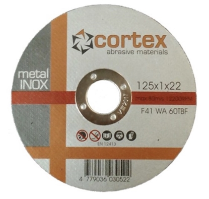 Picture of Abrazīvais griešanas disks Cortex 18261; 125x1,0x22,2 mm