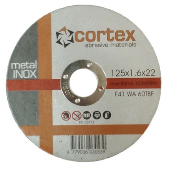 Picture of Abrazīvais griešanas disks Cortex 18262; 125x1,6x22,2 mm