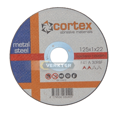 Picture of Abrazīvais griešanas disks Cortex 31506; 125x1,0 mm; 10 gab.