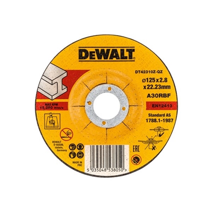 Picture of Abrazīvais griešanas disks DeWalt DT42310Z-QZ; 125x2,8 mm