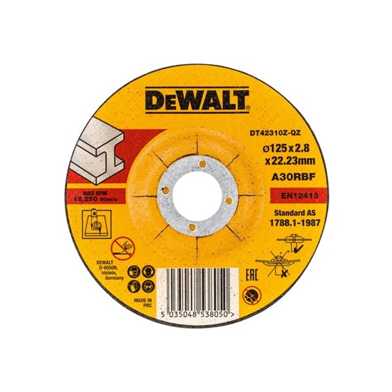 Picture of Abrazīvais griešanas disks DeWalt DT42310Z-QZ; 125x2,8 mm