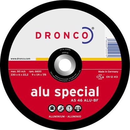 Picture of Abrazīvais griešanas disks Dronco ALU SPECIAL AS 46 ALU; 125x6x22,23 mm; 1 gab.