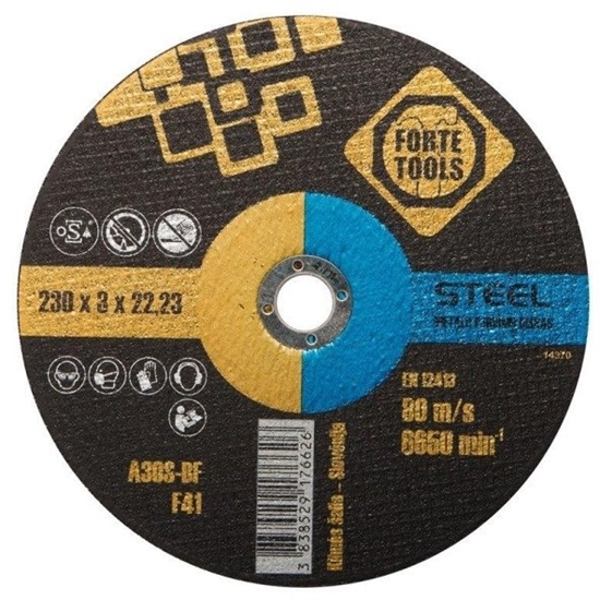 Picture of Abrazīvais griešanas disks Forte tools 374355; 230x3 mm