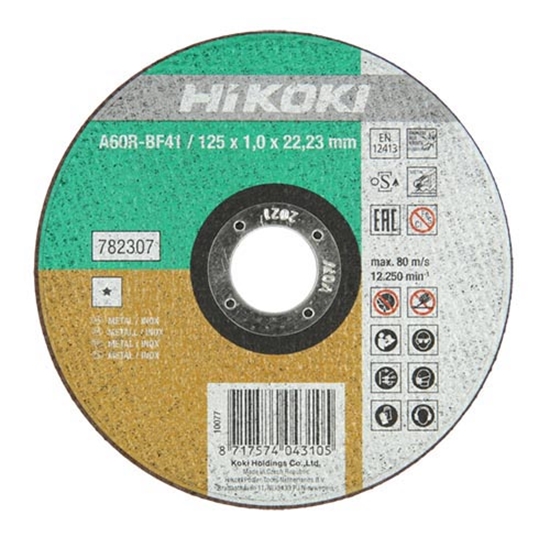 Picture of Abrazīvais griešanas disks Hikoki 782307; 125x1 mm