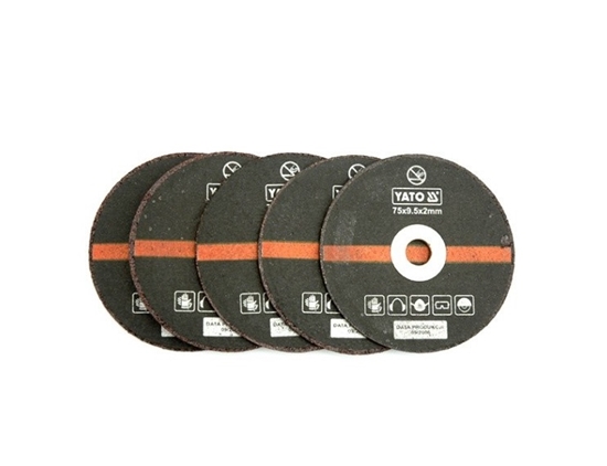 Picture of Abrazīvais griešanas disks Yato YT-0994; 75 mm; 5 gab.