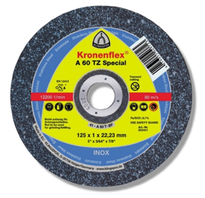 Attēls no Abrazīvais griešanas disks Klingspor A 60 TZ Special; 115x1 mm; FL; 25 gab.