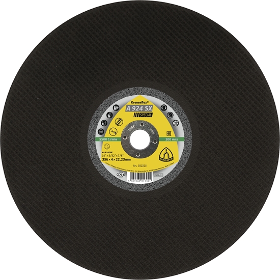 Picture of Abrazīvais griešanas disks Klingspor A 924 SX SPECIAL; 356x4x25,4 mm; 10 gab.