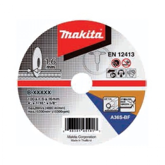 Picture of Abrazīvais griešanas disks Makita B-46931; 125x1,6 mm