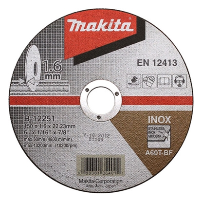 Attēls no Abrazīvais griešanas disks Makita; 150x1,6 mm metālam