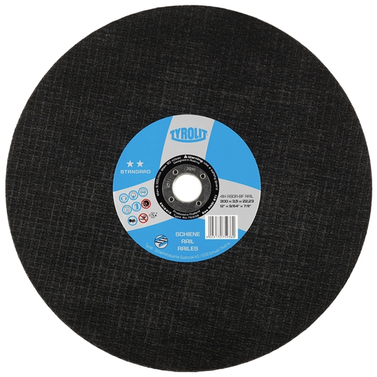 Изображение Abrazīvais griešanas disks Tyrolit A 30 BFRAIL 100; 350x4 mm; 1 gab.