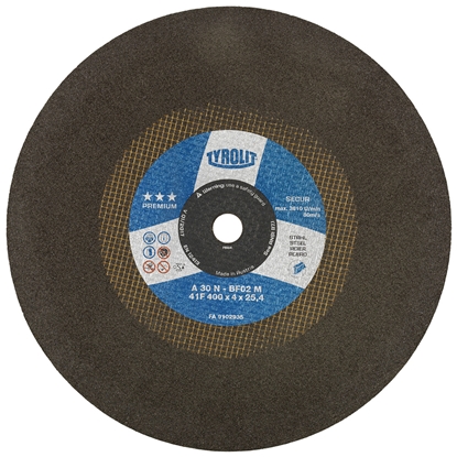 Picture of Abrazīvais griešanas disks Tyrolit A 46 N 4 BF 71 M; 350x2,5 mm; 1 gab.