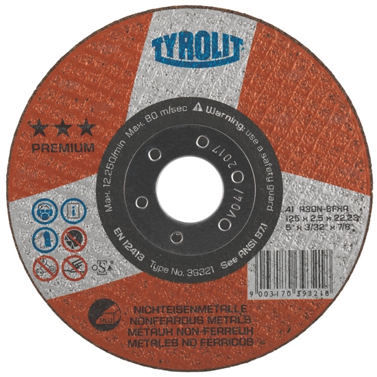 Picture of Abrazīvais griešanas disks Tyrolit Basic 42; 125 mm