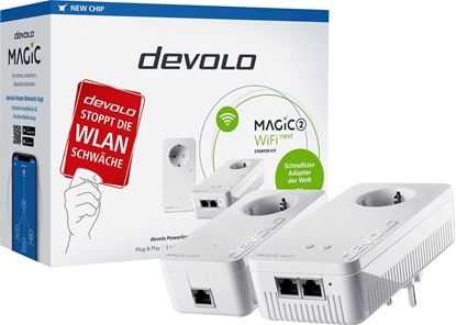 Picture of Adapter powerline Devolo devolo Magic 2 WiFi next Starter Kit, Powerline (2 adapters)