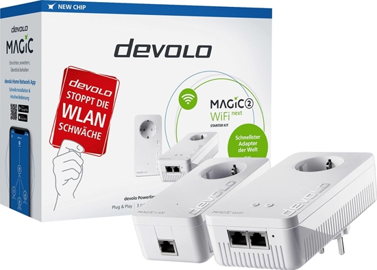 Picture of Adapter powerline Devolo devolo Magic 2 WiFi next Starter Kit, Powerline (2 adapters)