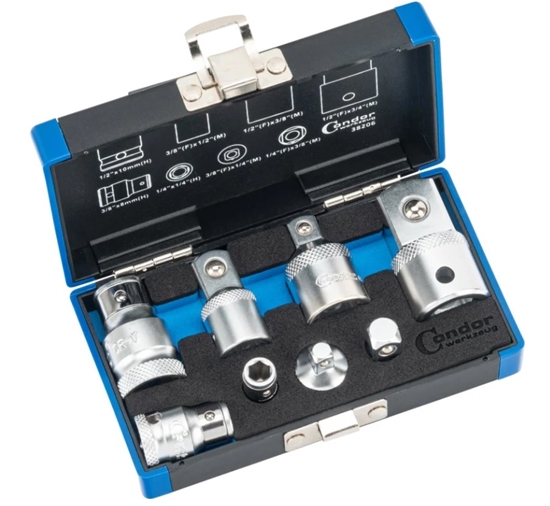 Picture of Adapteru komplekts Condor Werkzeug C38206; 1/2''; 1/4''; 3/4''; 3/8''; 8 gab.