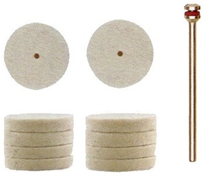 Picture of Aitas vilnas pulēšanas disks Proxxon; 22 mm; 10 gab.