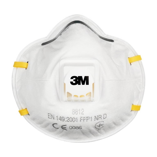 Picture of Aizsargmaska ar ventilāciju 3M 8812; FFP1R