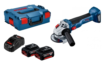 Picture of Akumulatora leņķa slīpmašīna Bosch GWS 18V-10; 18 V; 2x4,0 Ah akum.