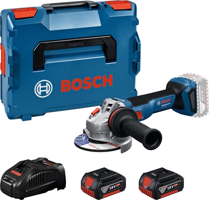 Picture of Akumulatora leņķa slīpmašīna Bosch GWS 18V-11 Professional; 125 mm; 18 V; 2x5,0 Ah akum. + L-Boxx 136