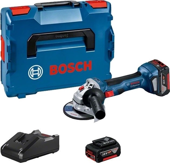 Picture of Akumulatora leņķa slīpmašīna Bosch GWS 18V-7 Professional; 18 V; 2x4,0 Ah akum.