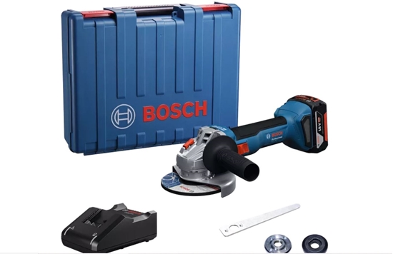 Picture of Akumulatora leņķa slīpmašīna Bosch GWS 18V-8 Professional; 125 mm; 18 V; 1x4,0 Ah akum.; ar koferi